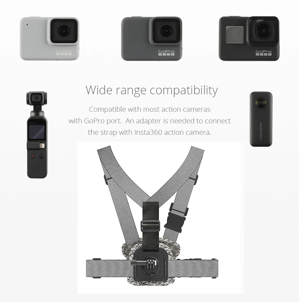 OSMO нагрудный ремень для экшн камеры DJI Карманный карданный подвес аксессуары и