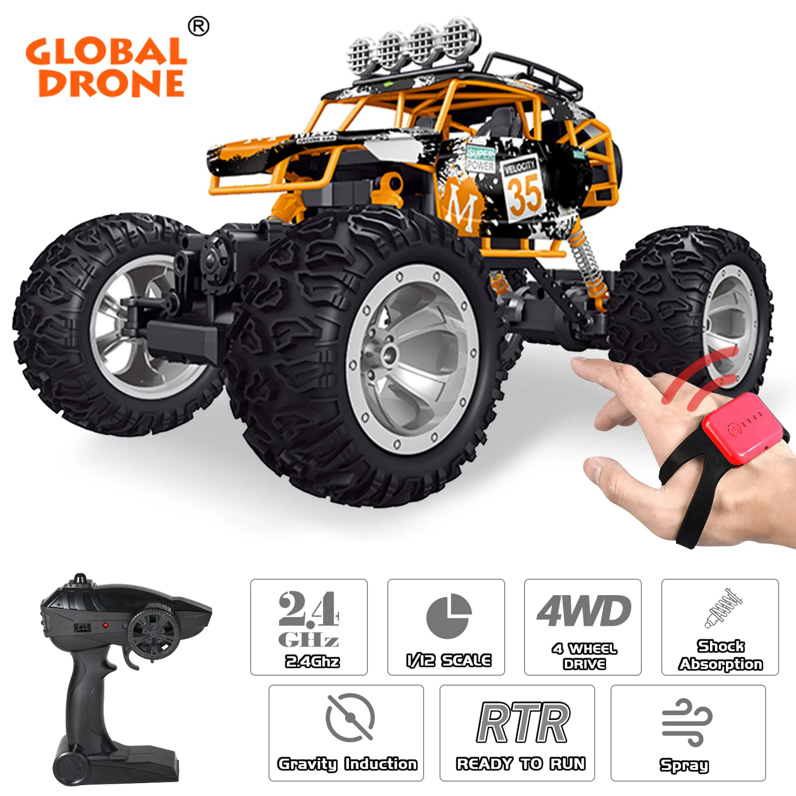 

Квадрокоптер QX3688 с пультом управления, 2,4 ГГц, 1/12