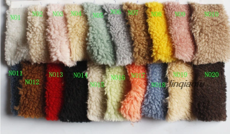 

Spot large-grain cashmere polyester warp knitted toy home textile garment plush fabric