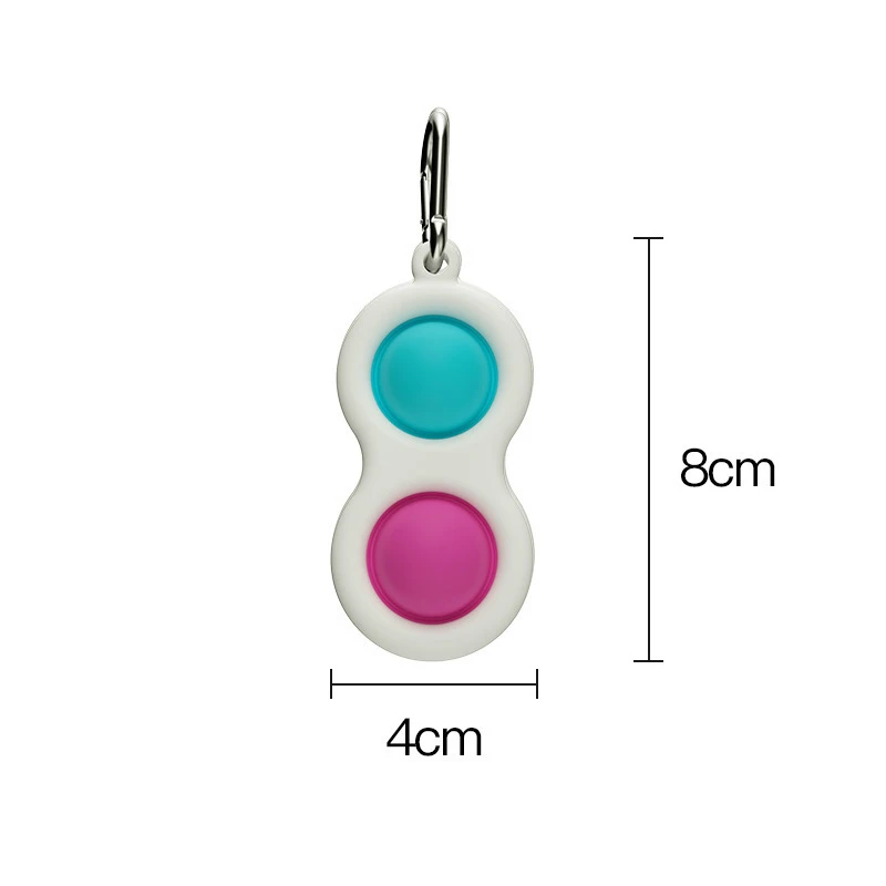 

New Fidget Simple Dimple Fat Brain Toys Pinch Anti Stress Relief Hand Fidget Gift For Kids Adults Early Educational Pendant
