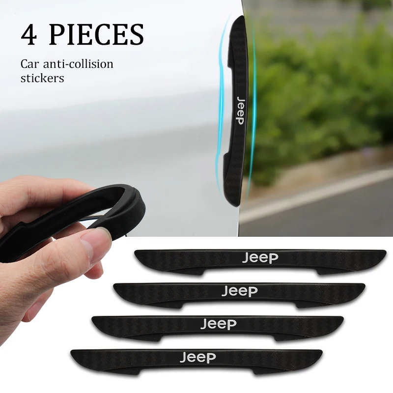 Автомобильные наклейки 4 шт. защитная полоса на края боковой двери для Jeep Renegade 2016