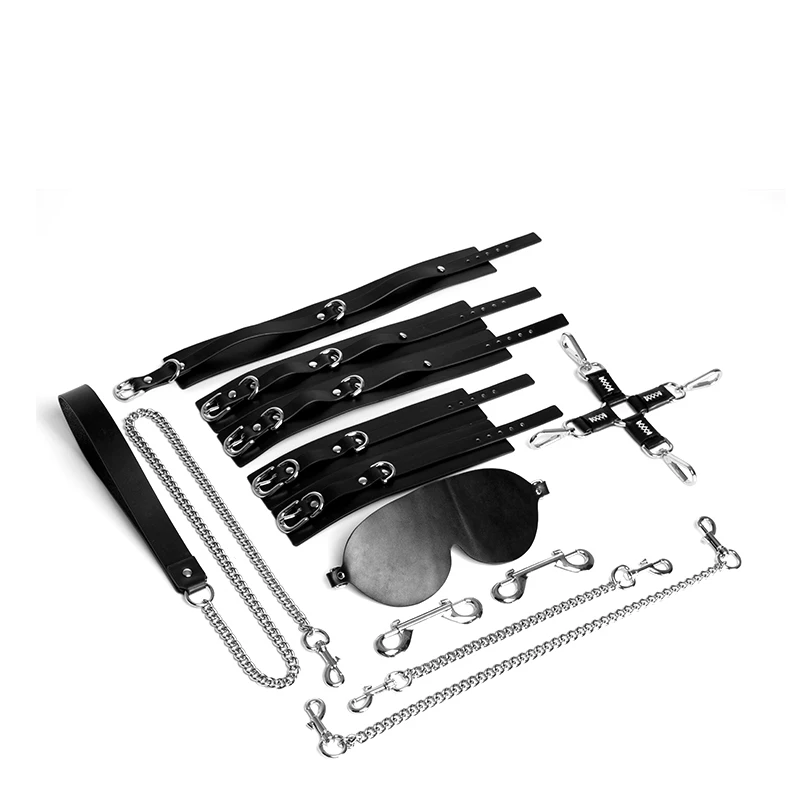 Роскошные комплекты из натуральной кожи для БДСМ секс игрушки Набор раба набор