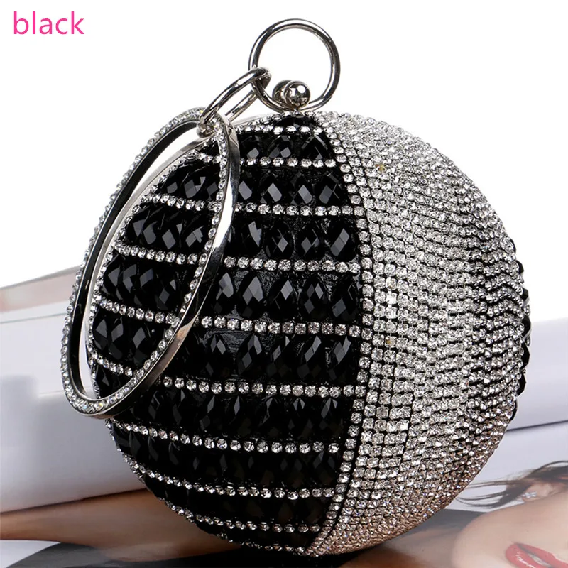 Женская свадебная сумка с круглой ручкой и цепочкой через плечо маленькие клатчи