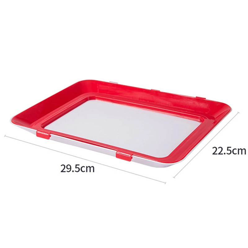 

Creative Vacuum Food Preservation Tray Stackable Fresh Keeping Meat Tray Refrigerator Food Serving Tray Plate Kitchen Organizer
