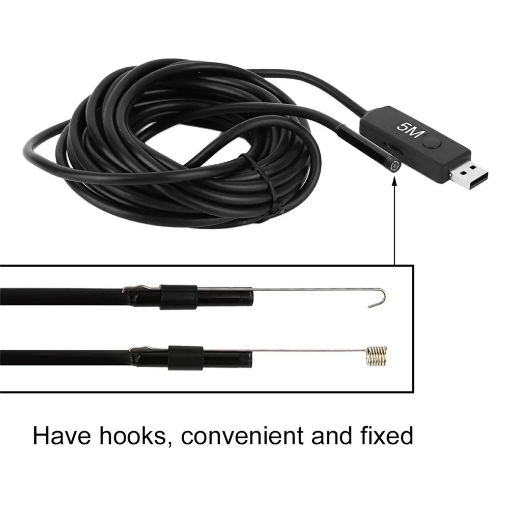 Водонепроницаемый эндоскоп HD 2 м 5 10 мм мини-USB камера Бороскоп для фотосъемки