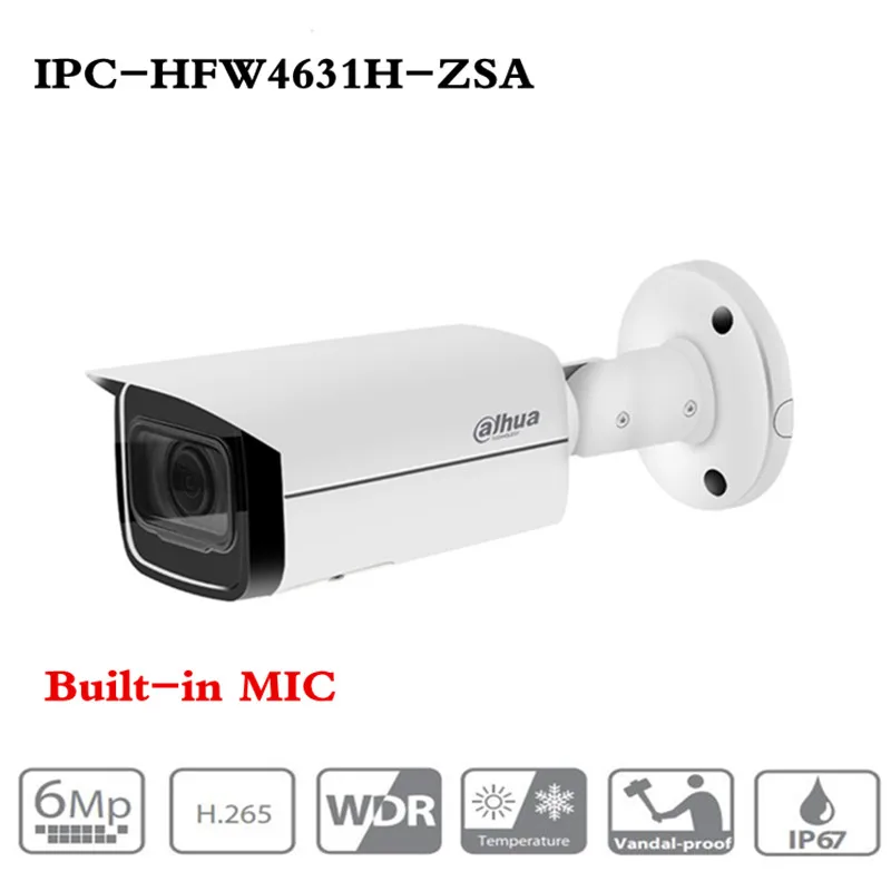 Dahua 6MP ip камера IPC HFW4631H ZSA обновленная версия HFW4431R Z со встроенным микрофоном слот