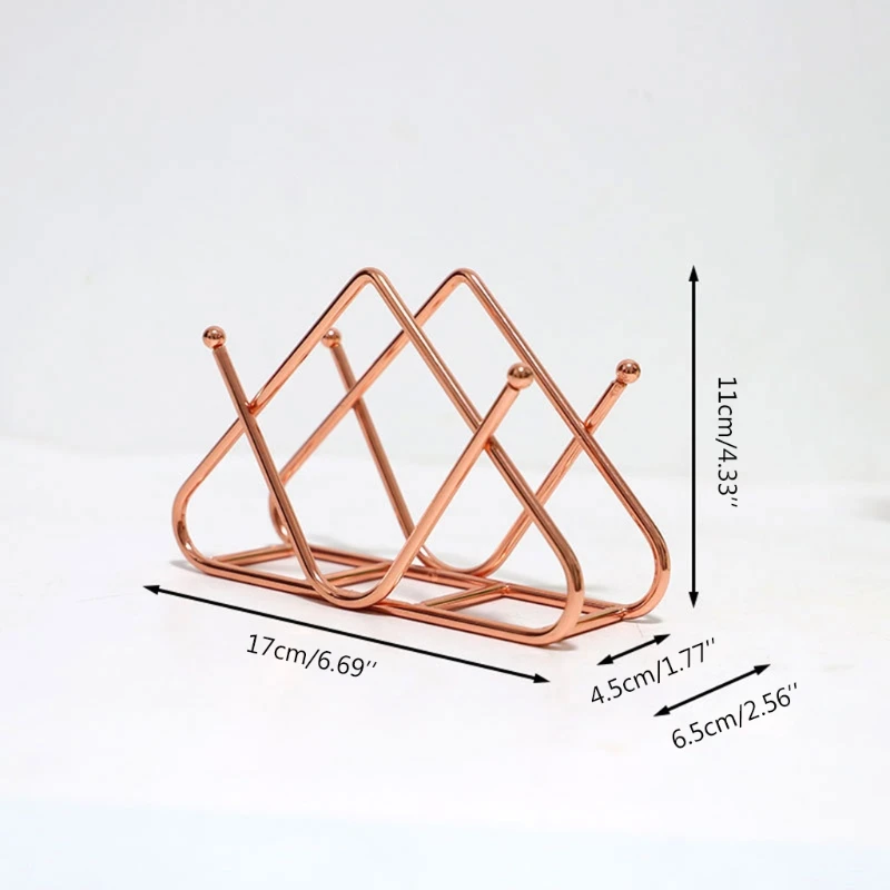 

Napkin Holder Metal Freestanding Tissue Dispenser Organizer Paper Napkin Stand K0AA