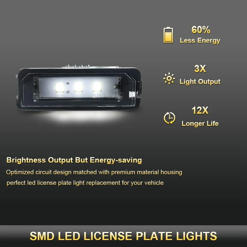 2 шт. светодиодный светильник для номерного знака в сборе Golf GTI Eos CC Scirocco Beetle Phaeton