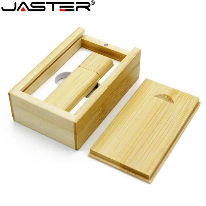 Деревянная бамбуковая + деревянная коробка JASTER USB флеш накопитель флешка 4 ГБ 8 16 32