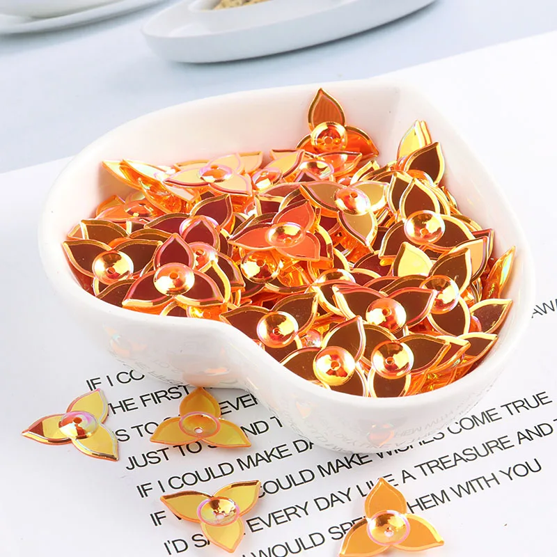 

14mm Windmill Sequin Three Petals Flowers Sequins Paillettes For DIY Sewing Wedding Craft,Women Kids Garment Accessories