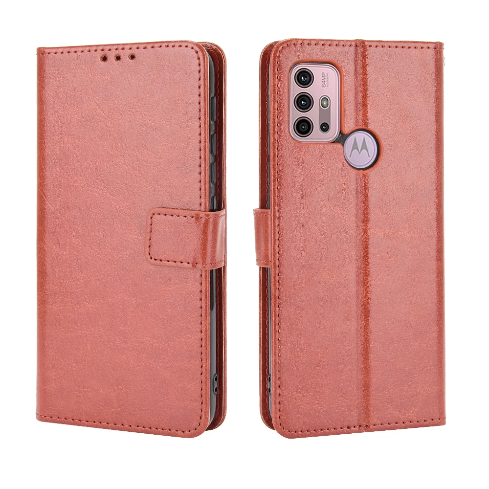 

With Card Pocket plain Luxury Wallet case for Motorola Moto G30 G10 E7 Power G8 G9 Plus E6i G Stylus One 5G Ace Edge S Cover