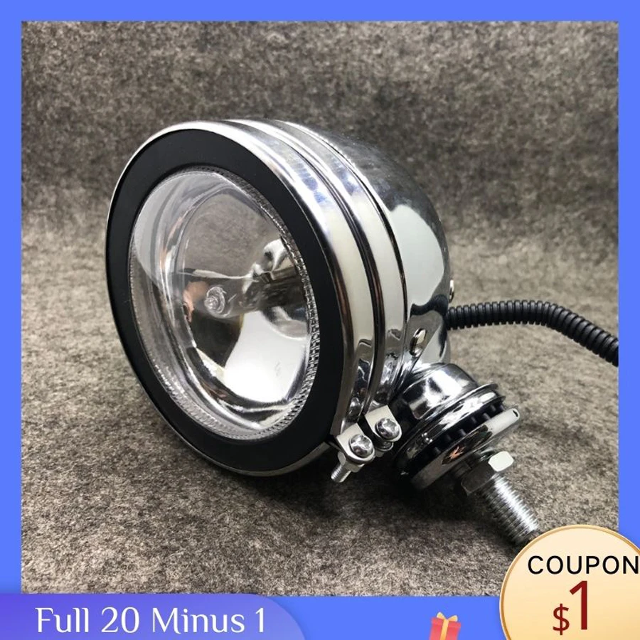 Универсальный хромированный металлический фонарь для Мотоцикла Suzuki Ducati Choppers