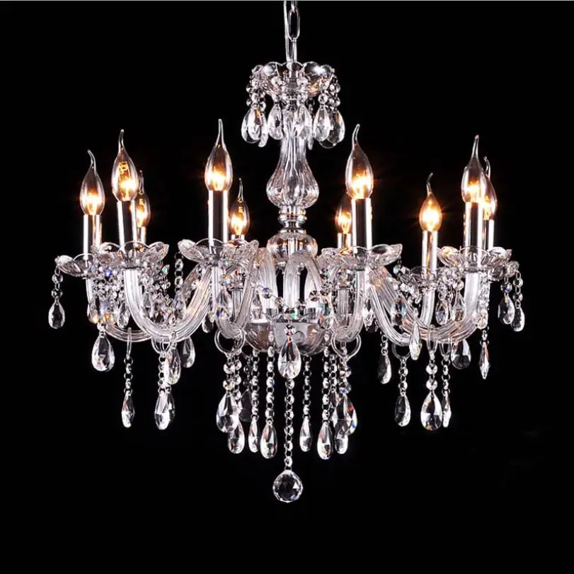 Дешевая хрустальная люстра светильник светильники из хрусталя E14 ветительные