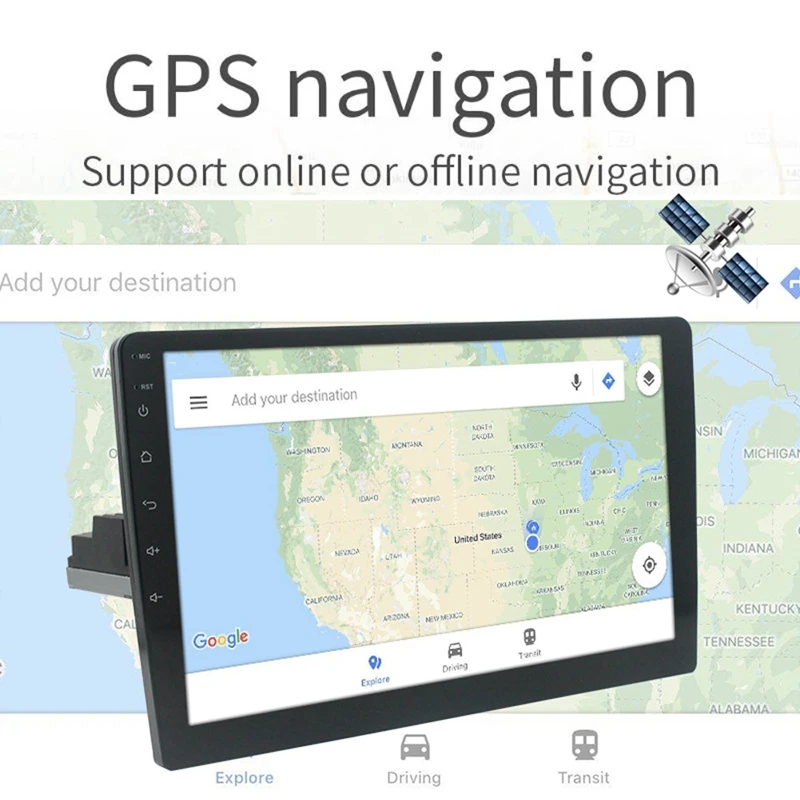 Автомобильный mp5-плеер 9 дюймов Android 1 1DIN HD четырехъядерный Гб + 16 ГБ Wi-Fi Bluetooth