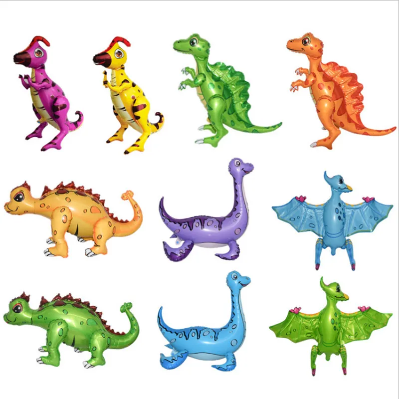 Один большой 4D ходьба динозавр фольги шар животное день рождения мир Юрского