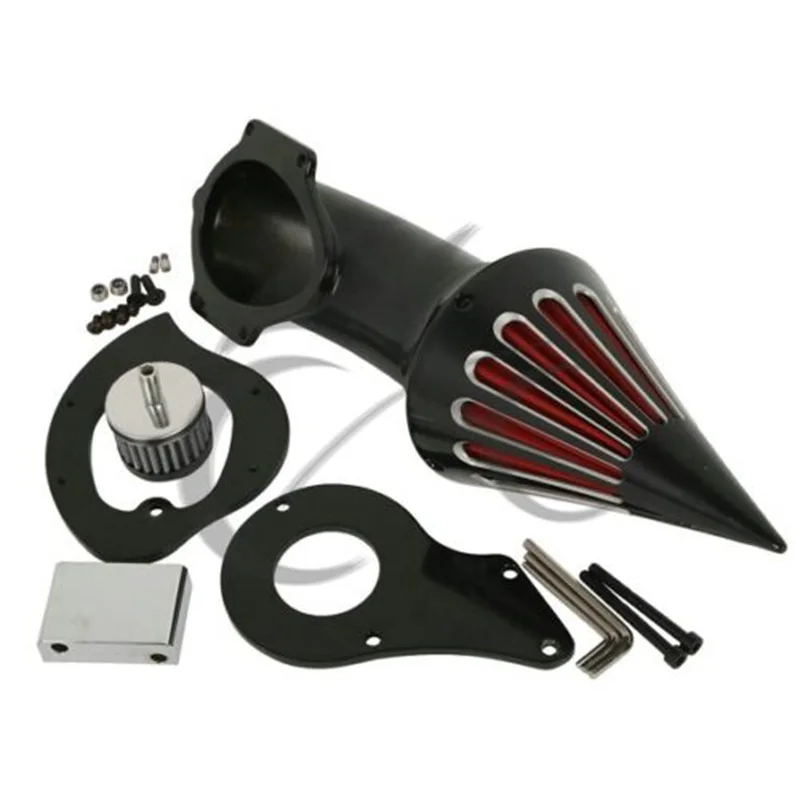 Мотоцикл черный шип воздухоочиститель наборы Впускной фильтр для Honda Shadow 600 VLX 1999