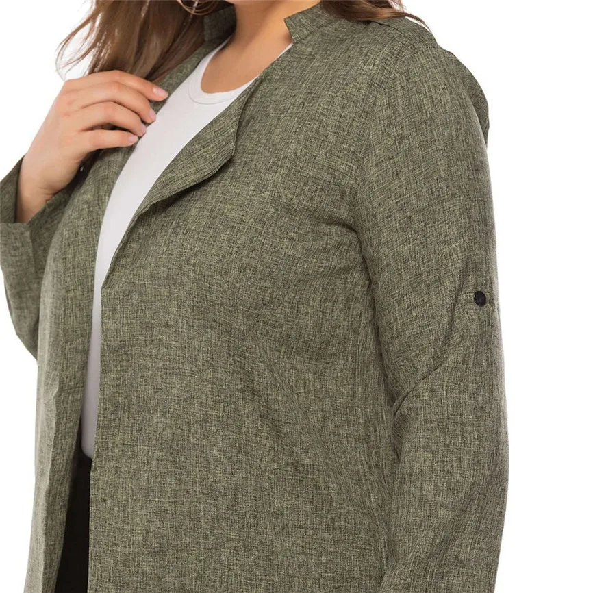 Новинка 2019 женская модная однотонная зимняя повседневная куртка кардиган