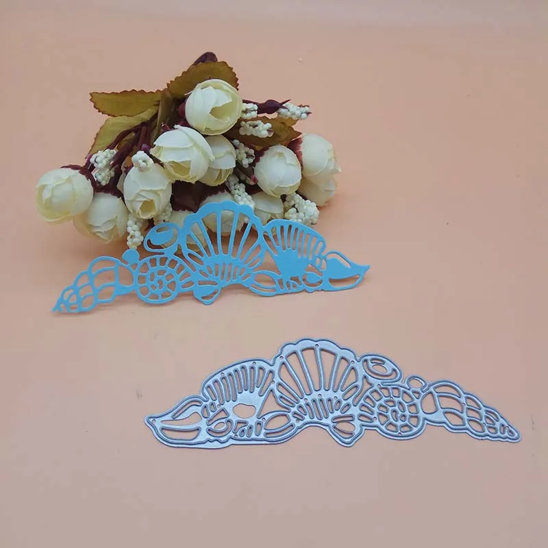 

Shell Scallop Summer Holiday Conch Border New Cutting Dies Scrapbooking Dies Metal Stamps and die for Card Making DIY