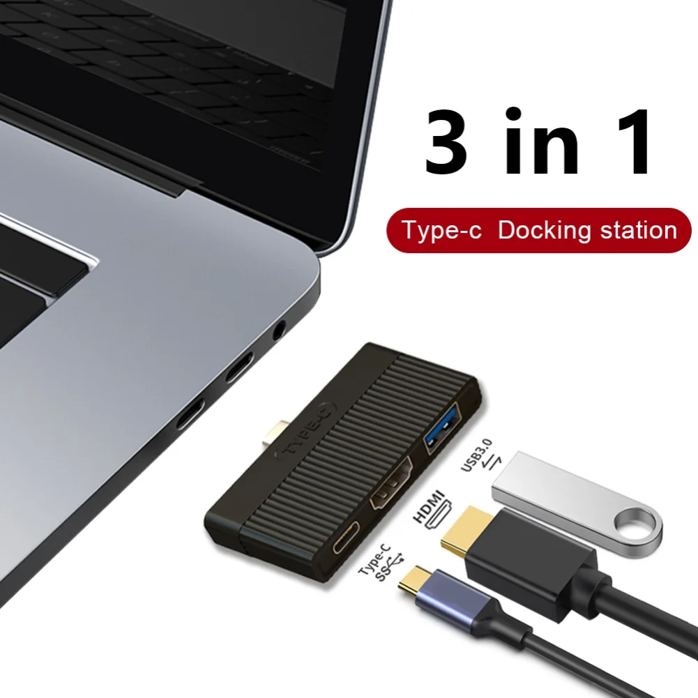 3 usb хаб USB C к HDMI 4k 60 Гц Тип c 3usb3. 0 PD 100W зарядное устройство адаптер 5 в 1 конвертер для