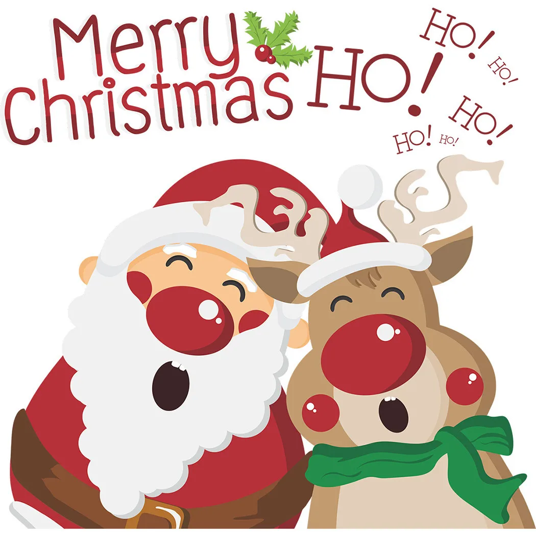 

Christmas Window Decal Santa Claus Stickers Winter Wall Decals For Kids Rooms New Year Christmas Window Decorations Home Decor