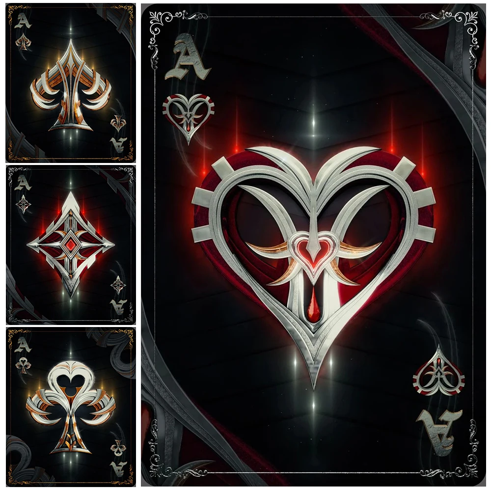 Диабло покер играющая корзина пики сердце настенная Картина на холсте