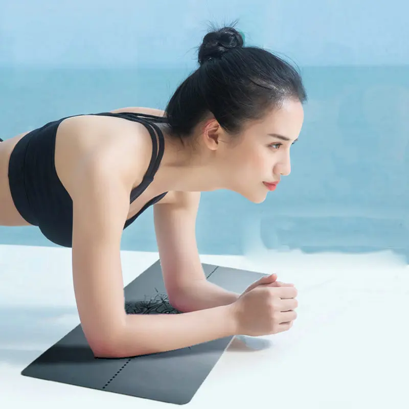 

Pu Rubber Non Slip Flat Elbow Protection Sports Portable Yoga Support Small Square Mat Inverted Mat Thickened Yoga Mat Dropship