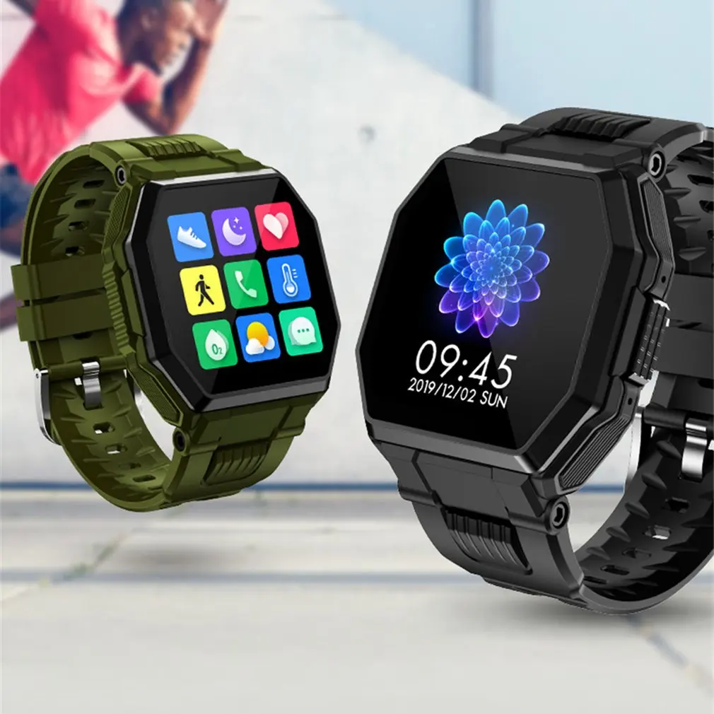 

S9 SmartWatch Bluetooth-compatible Call Mens Touch Sports Fitness Tracker Blood Pressure Heart Rate Smartwatch Music Control