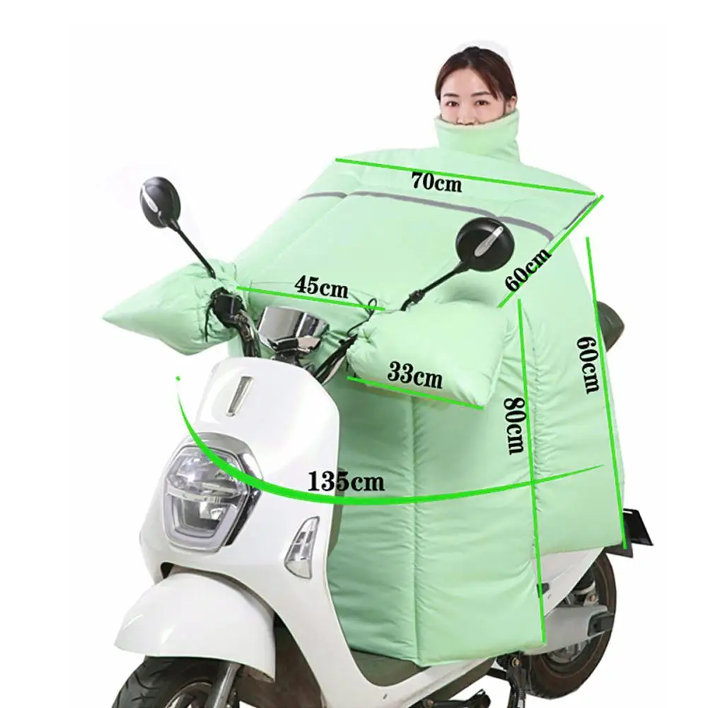 

Motorcycle Scooters Leg Cover Knee Blanket Warmer Windproof Thickened Plush Warm Protective Leg Winter Quilt for Scooters