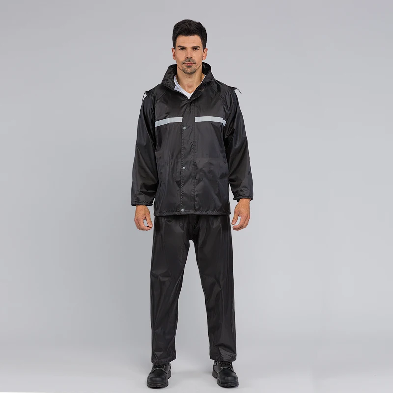 Fishing Raincoat Waterproof Fabric Full Cover Overall Rain Suit Men Motorcycle Thick Pantalon De Pluie Rain Jacket LL50YY