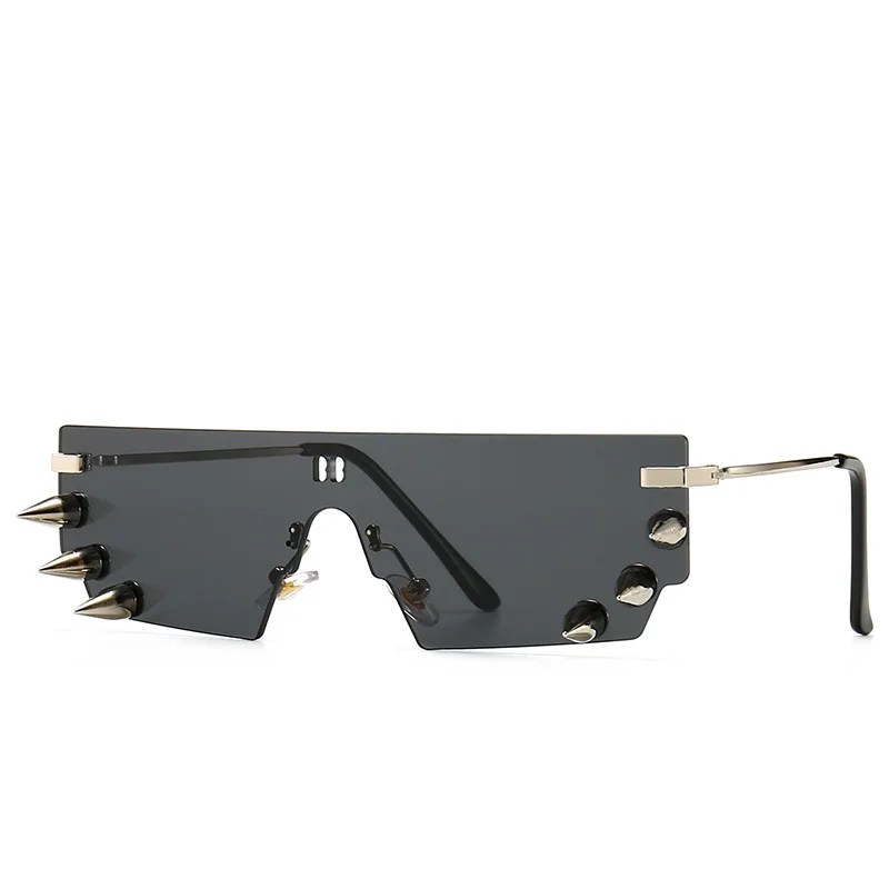 

2020 NEW Rimless Steampunk Sunglasses Men Women Fashion Metal Black Brand Design Vintage Sun glasses Punk Style Cool UV400 Gafas
