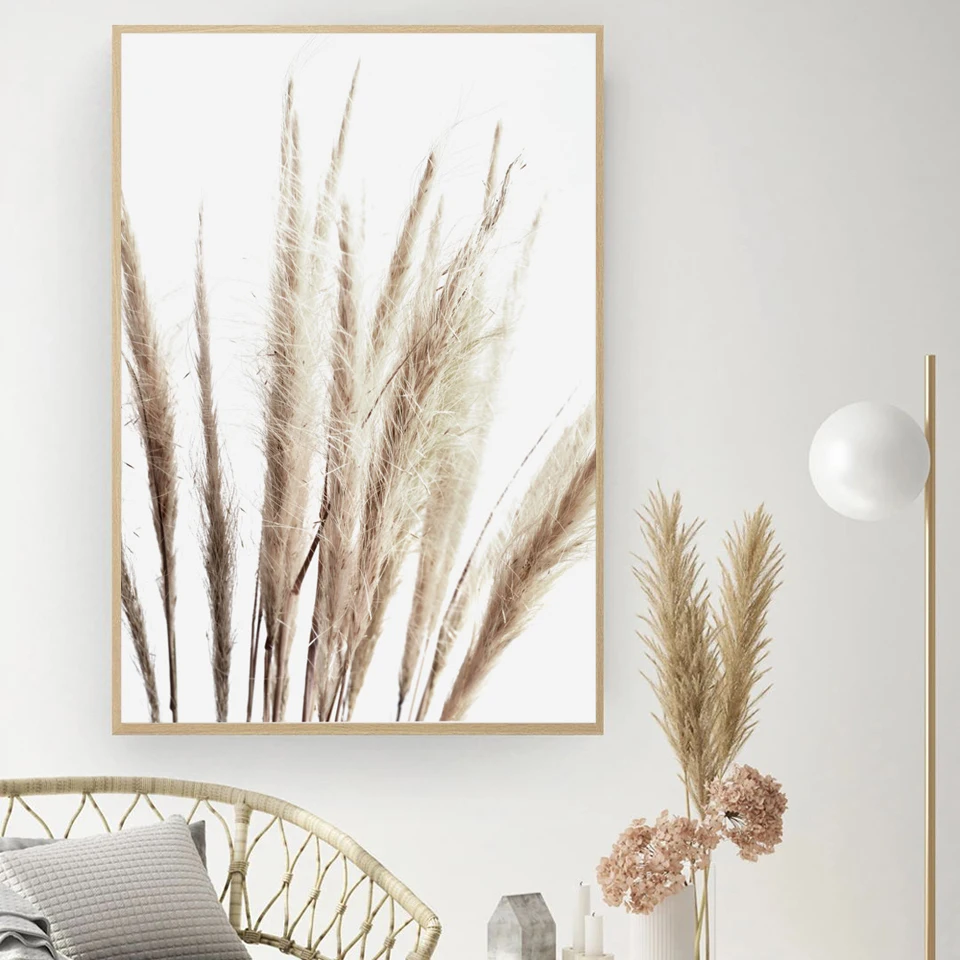 Трава холст скандинавский постер искусственная картина ландшафт летающая птица
