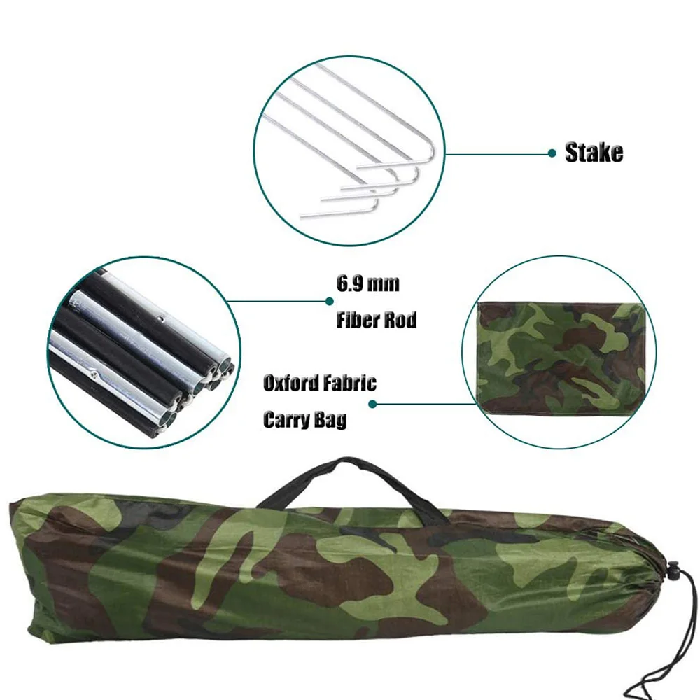 

1-2/3-4 person outdoor tent, camouflage pattern camping tent, UV-proof and waterproof camouflage tent, light camouflage tent