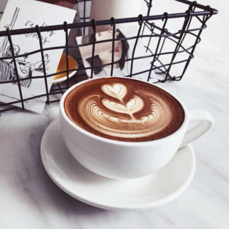 Керамическая кофейная чашка блюдца Copos ресторан эспрессо капучино латте