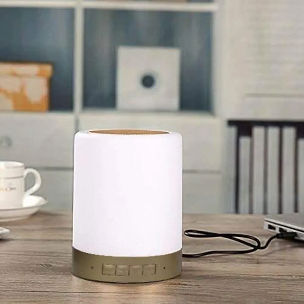 Led стиль семь цветов креативная деревянная зарядка Маленькая ночная лампа
