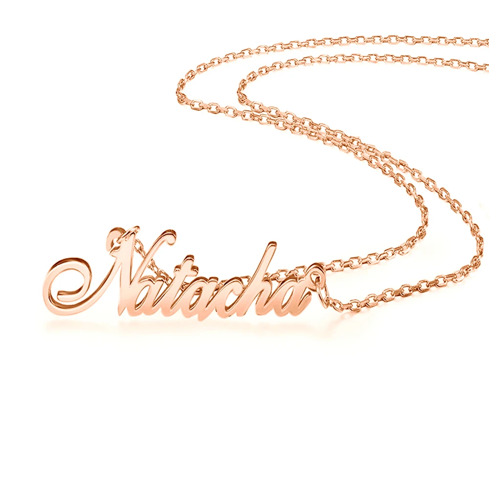 

Elegant Personalized Jewelry Gifts Stainless Steel Name Necklace Customized Nameplate Necklaces Personalized Birthday Gift
