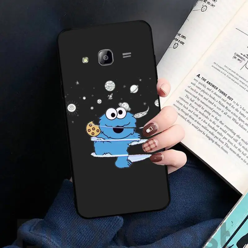

Cartoon Cute Sesame Cookie Monster Phone Case For Samsung galaxy S 7 8 9 10 20 edge A 6 10 20 30 50 51 52 70 note plus
