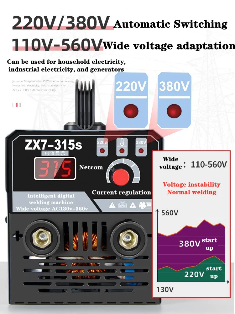 

315A IGBT Inverter Welding Machine 220V/380V Welding Machine TIG Welder Mini Tig Inverter Welding Electric Welding