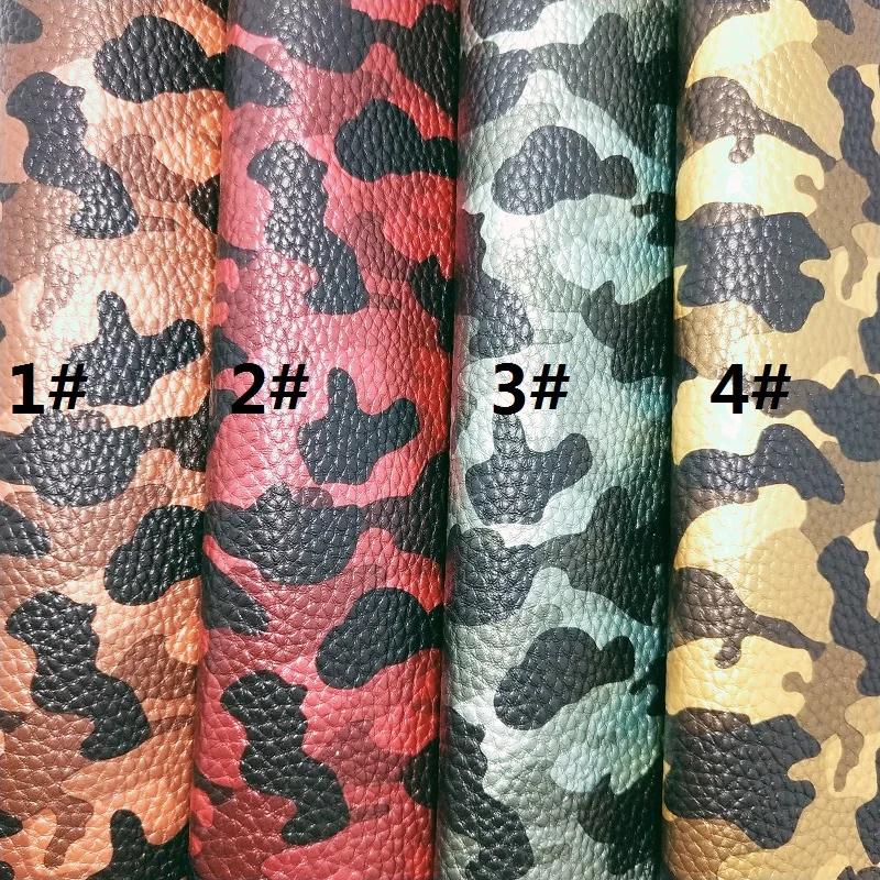 1 шт 21х29см синтетический Letaher напечатанный военный зерна PU кожа для изготовления