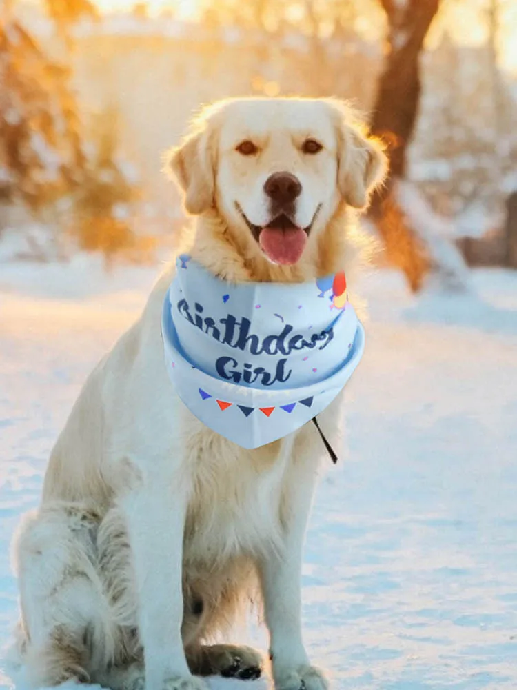

Pet Collar Birthday Dog Bandana Happy Birthday Washable Pet Triangle Scarfs Cat Collar Scarf Puppy Cat Necklace Pet Lovely