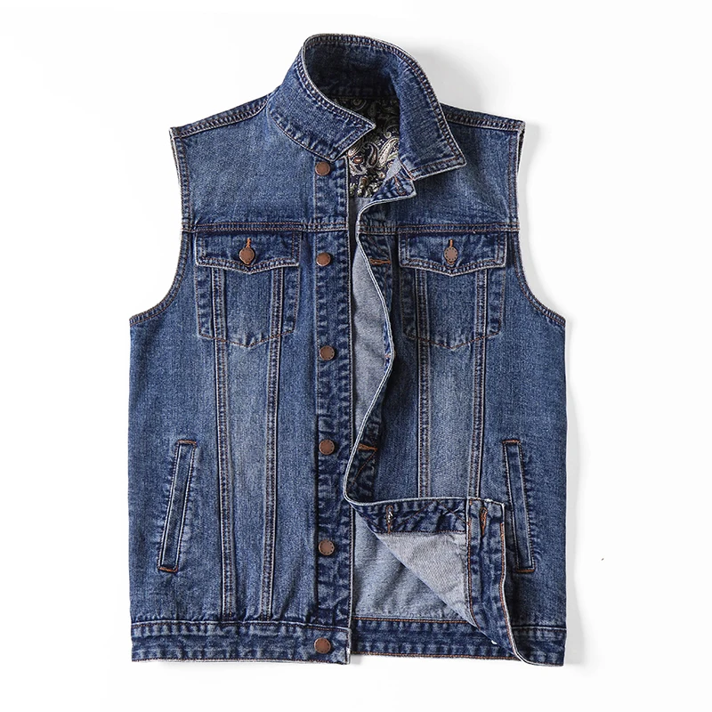 

Plus Size 5xl 6xl 7XL Brand Military Denim Vest Men Outdoors Cotton Multi Pocket Sleevless Jean Jacket Tactical Waistcoat Coat