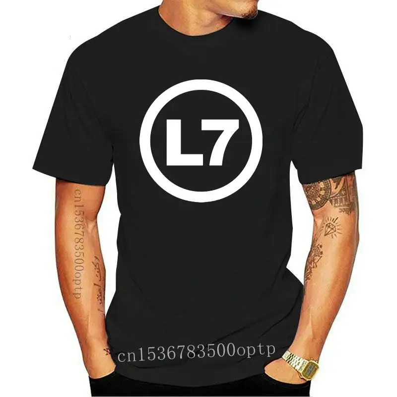 

New L7 BAND LOGO Mens Unisex Black Rock T-shirt 2021 Sizes S-XXXL