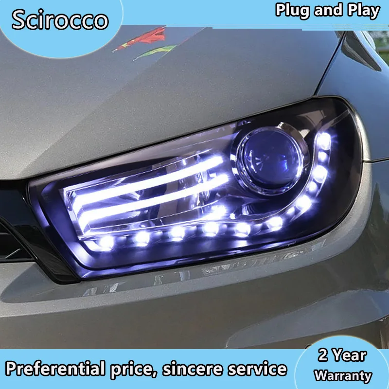 Автомобильный Стайлинг для нового прибытия Volks Wagen Scirocco светодиодный DRL Объектив