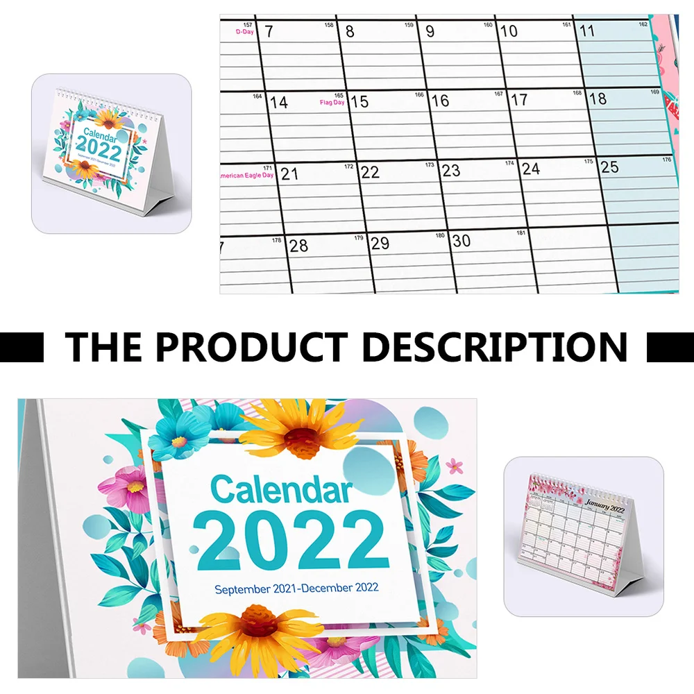 

1pc Fashion Desktop Calendar Daily Planning Calendar Creative Calendar