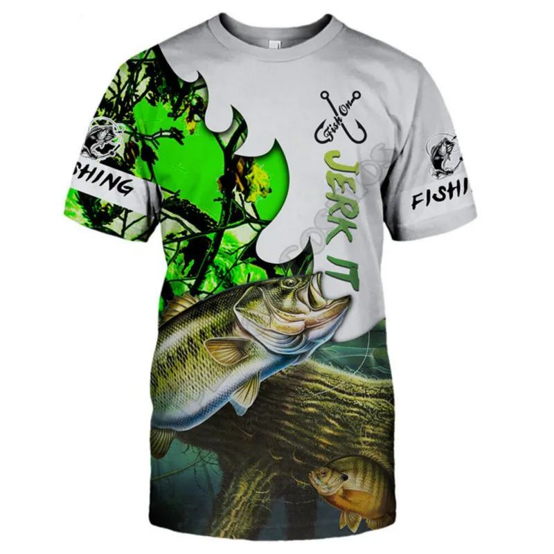 

Футболка оверсайз для мужчин и женщин, с мультяшным аниме рисунком рыбы в стиле Харадзюку, уличная одежда с 3D-принтом, футболка с круглым выр...