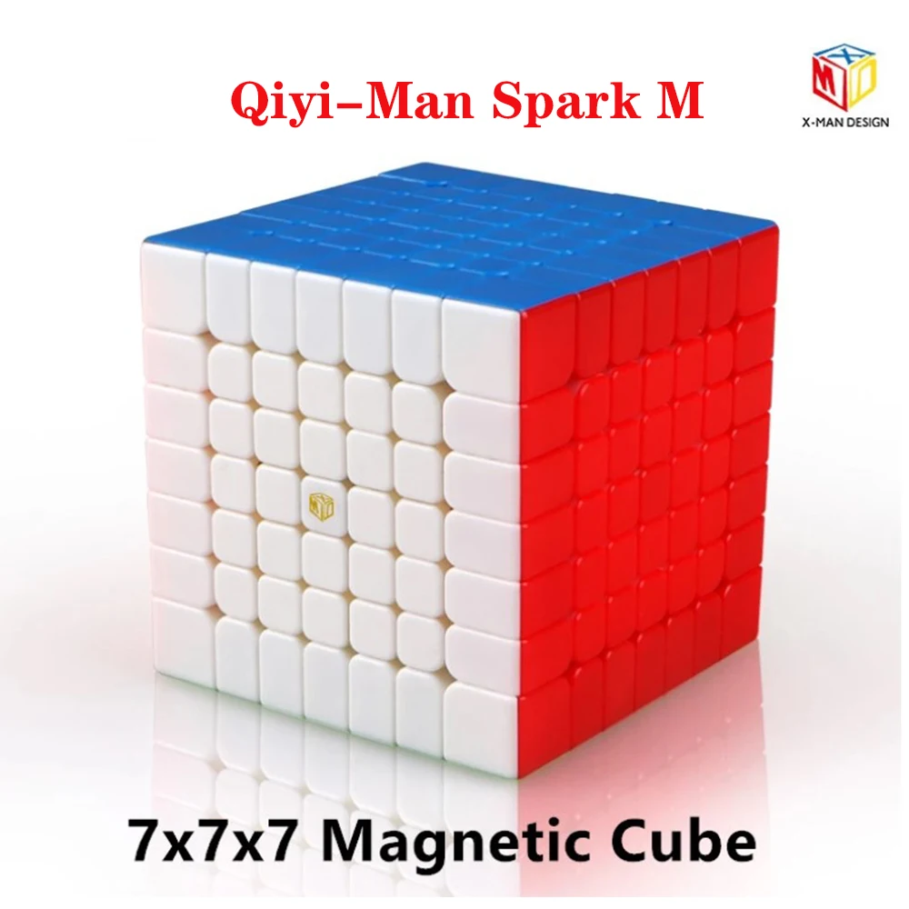 

Qiyi Mofangge X-Man Spark M Magnetic 7x7x7 magic cube 7x7 speed cube Regular puzzle cubo magico Educational Toys For Children