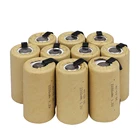 Аккумуляторная батарея Sub C SC, отвертка, электрическая дрель, аккумуляторы питания 1,2 в, 2200 мАч, аккумуляторная батарея SubC NiCd с вкладкой для сварки, 12-20 шт.