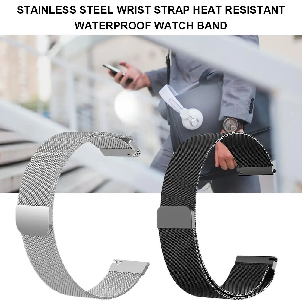 Часы из нержавеющей стали ремешок на запястье термостойкий водонепроницаемый