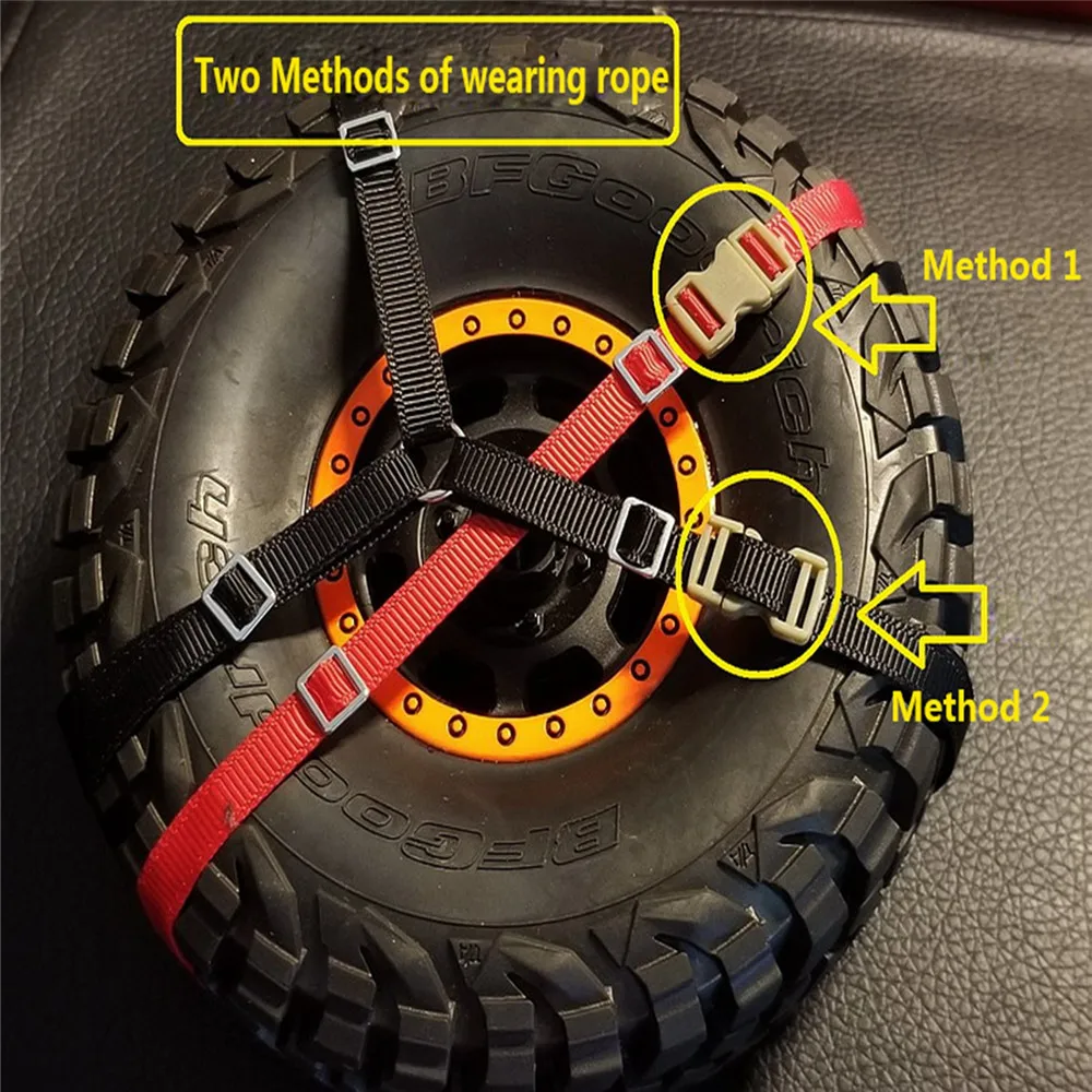 

Spare Tire Bandage Anti-slip Belt Rope Buckle For Traxxas UDR Unlimited Desert Racer TRX4 Bronco RC Car Parts