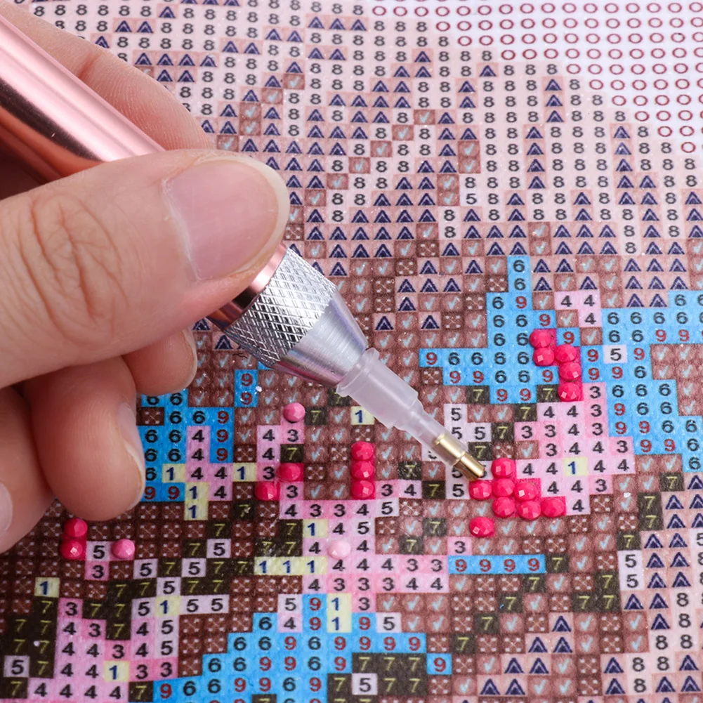

Diamond Painting Drill Pen Rechargeable Flashlight Cross Stitch Embroidery Crafts DIY Arts Household Sewing Accessories