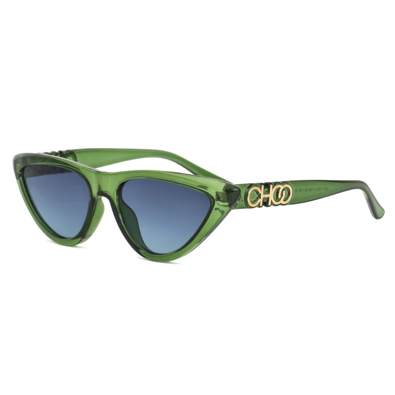 

new arrival small cat eye futuristic sunglasses women 2021 trending products green tea purple retro ladies fashion sun glasses